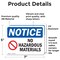 Signmission No Hazardous Materials Sign, Vinyl Decal, 7in W x 5in L, 2PK OS-2PACK-NS-D-57-L-14649 - alternate 4